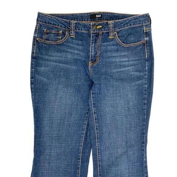ana Bootcut Women's size 10 Dark Wash Blue Denim jeans - Picture 2 of 4